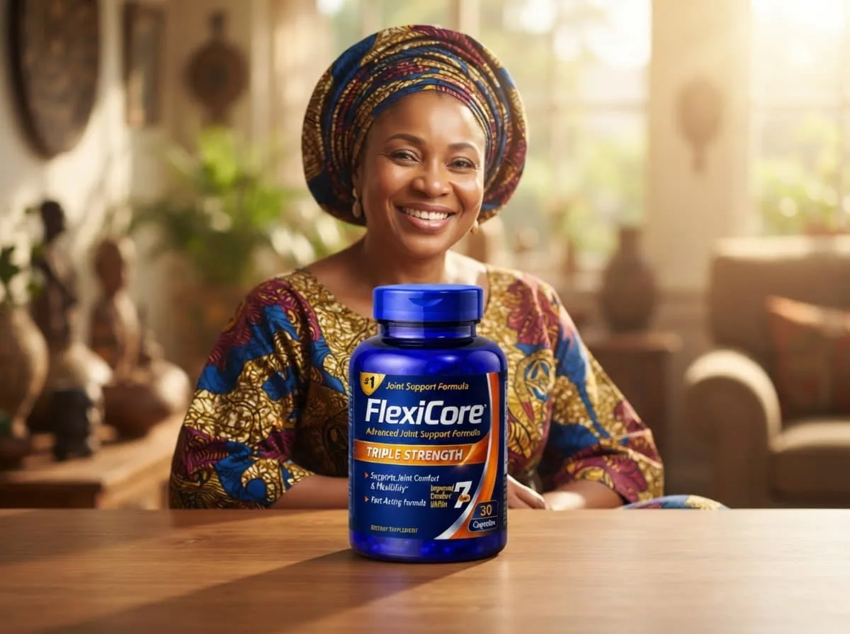 A Nigerian woman in traditional dress