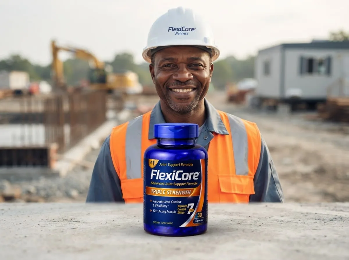 A Nigerian engineer in his forties on a construction site