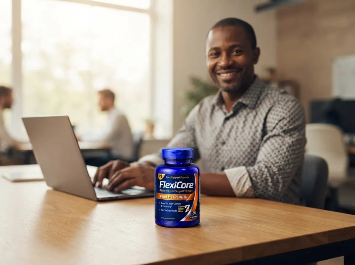A Nigerian professional working at a coworking desk