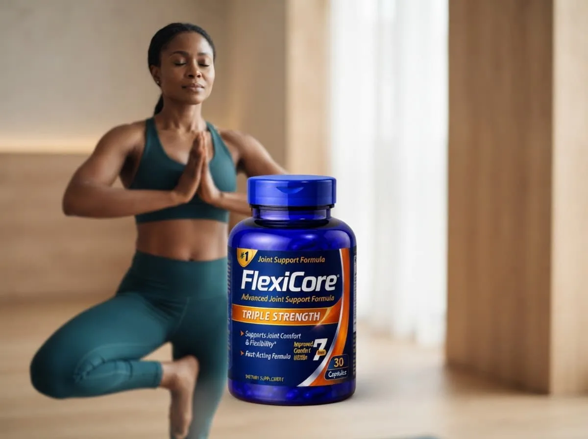 A Nigerian fitness trainer leading a yoga session